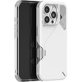 Aulumu A16 Shockproof iPhone 16 Pro Case | Updated Camera Control | Real Cooling | Aluminum Alloy Camera Frame | Multi-Layer Composite Protection - White