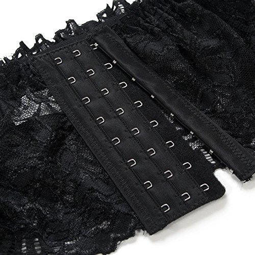Sensphi Women's Lace Garter Belts and Stocking Sets (Black) Pricepulse