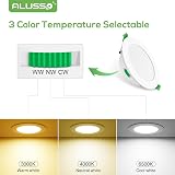 ALUSSO 5W Ultra Slim LED Downlights 3000K-6500K Dimmable 6 Pack IP44 view 3