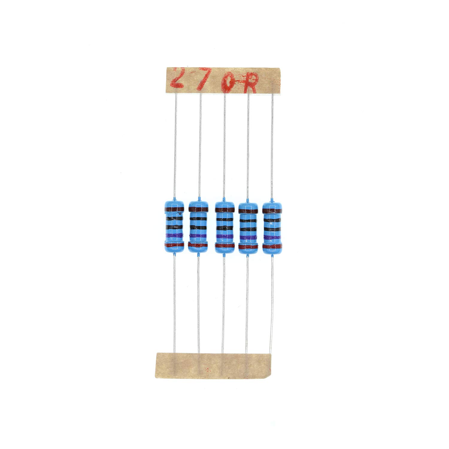 HUABAN 100PCS 1 Watts 1W 270R 270 Ohm 1% Metal Film Resistor