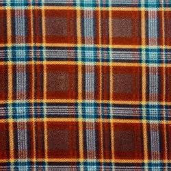 Pico Textiles 1 Yard - Rust & Brown Plaid Fleece