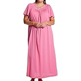 Shadowline Women's Petals 53 Inch Short Flutter Sleeve Long Gown