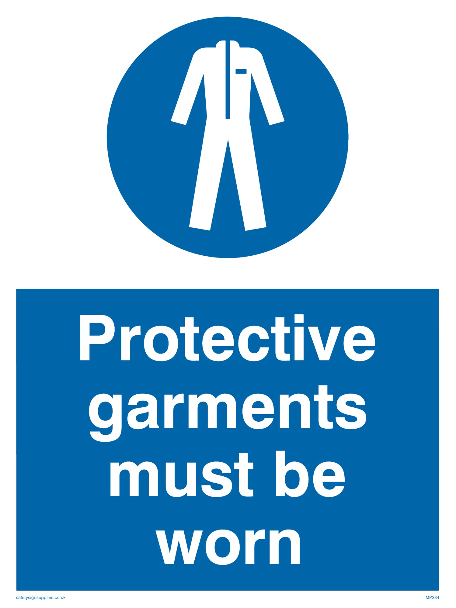 Pack of five - Protective Garments Must Be Worn Sign - 150x200mm - A5P