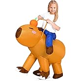Uneedity Capybara Costume for Girls Boys Kids, Funny Animal Blow Up Costumes for Halloween Party Cosplay, Kids Size