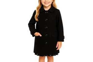 iGirlDress Coat Long Sleeve Button Pocket Long Winter Coat Outerwear