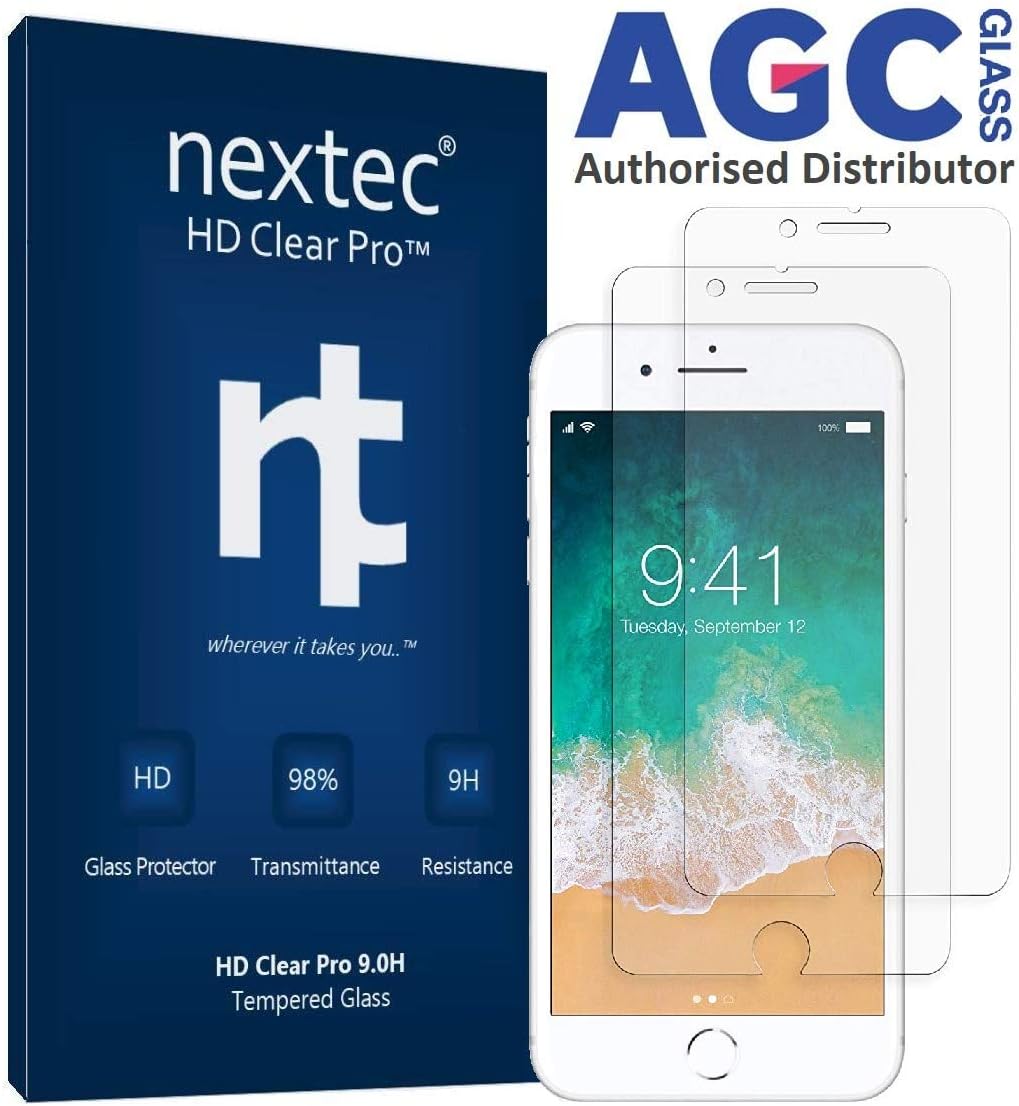 nextec iPhone 5 Screen Protector, Tempered Glass Screen Protector for Apple iPhone 5/ 5S/ 5C (HD Clear Pro 9.0H) AG+ Glass
