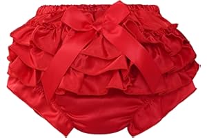YOOJIA Newborn Toddler Baby Girls Ruffle Bloomers Bowknot Cute Diaper Cover Panties Cotton Shorts