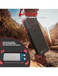 outxe IP67 impermeable Outdoor Power Bank Cargador Solar 16000 mAh con linterna Rugged