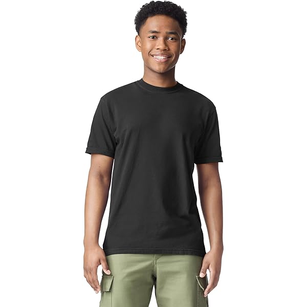Comfort Colors Adult Short Sleeve Pocket Tee, Style G6030, Black