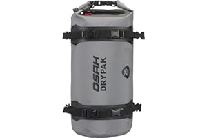 IRON JIA'S Motorcycle PVC Waterproof Reflective Tail Dry Bag Saddle Luggage Outdoor Duffle Accessories Gray 25L