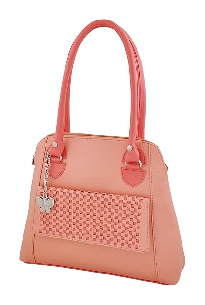 Butterflies Womens Handbag (Peach) (BNS 0615PCH)