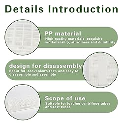 BIPEE Plastic Test Tube Rack for 20mm, 40