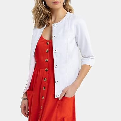 white denim jacket size 22