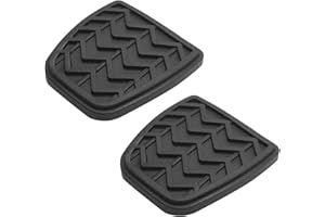 UpAmcarker 31321-52010 2Pcs Clutch&Brake Pedal Pad Black Rubber Compatible with Corolla Camry Tacoma RAV4 Matrix 2001-2018
