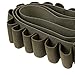 Coolove Tactical 2 Point Shotgun Sling 15 Shell Ammo Holder Bandolier 12Ga Nylon Military Shotgun Shell Sling (Army Green)