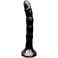 Hott Products Wet Dreams Skinny Me Strap On Dildo with Harness, Black, 7 Inch, 10 Ounce