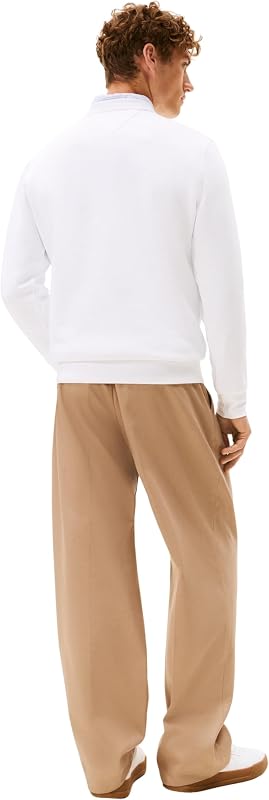 Hilfiger Arch Sweatshirt MW0MW41426 Pull Sweatshirt, Blanc, M, Blanc (Blanc), M — photo 2 sur 6