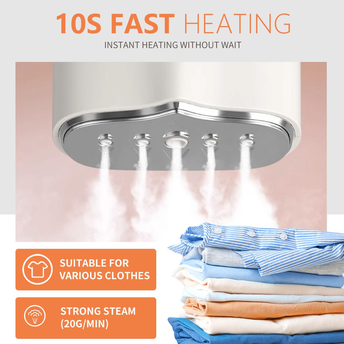 1000w travel garment steamer handheld mini steam iron