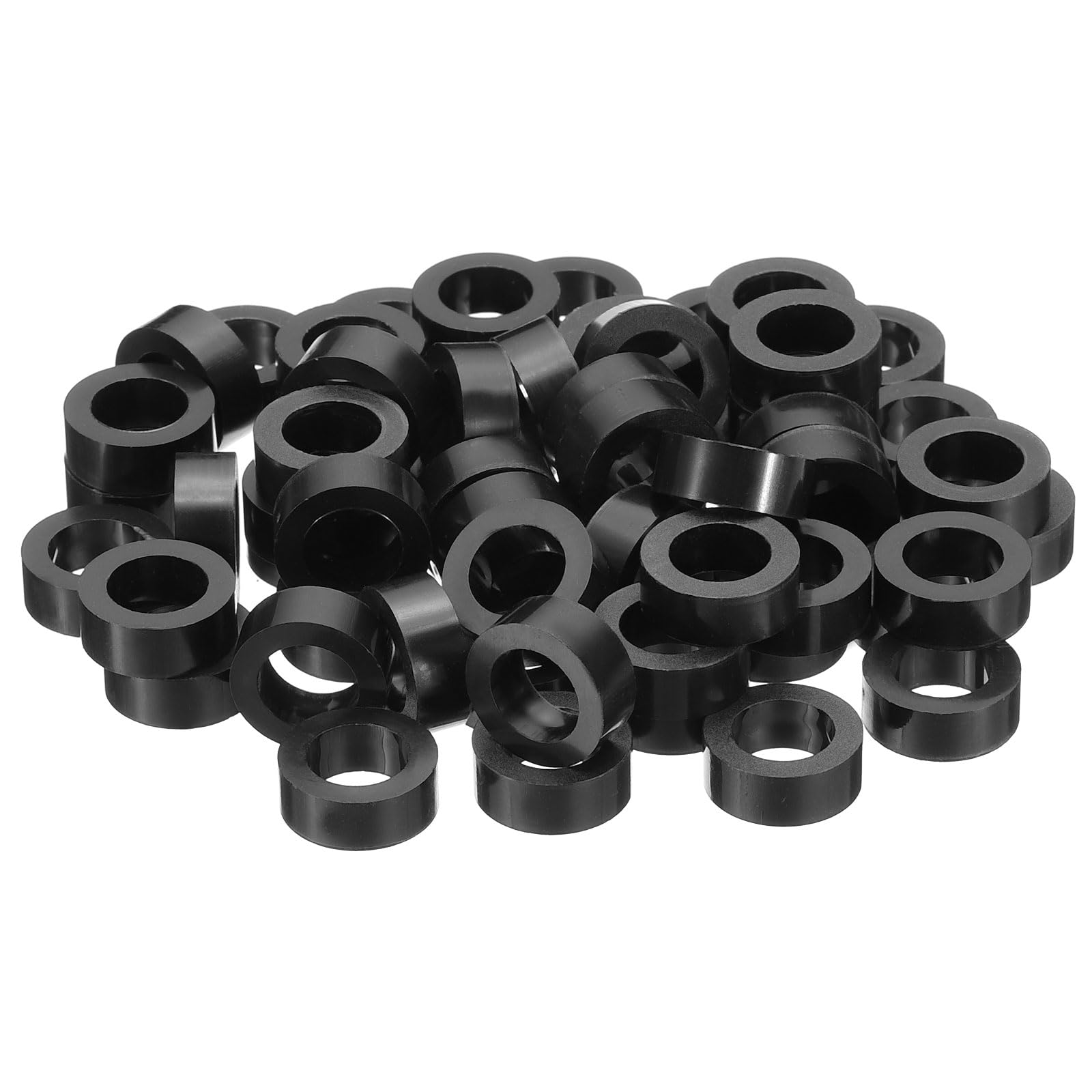 PATIKIL M10 Round Electrical Outlet ABS Spacers Washer, 60 Pcs 10.2mm ID, 16mm OD, 8mm Length Without Threaded,Switch and Receptacle Spacers Hardware for M10 Screws โ image 1