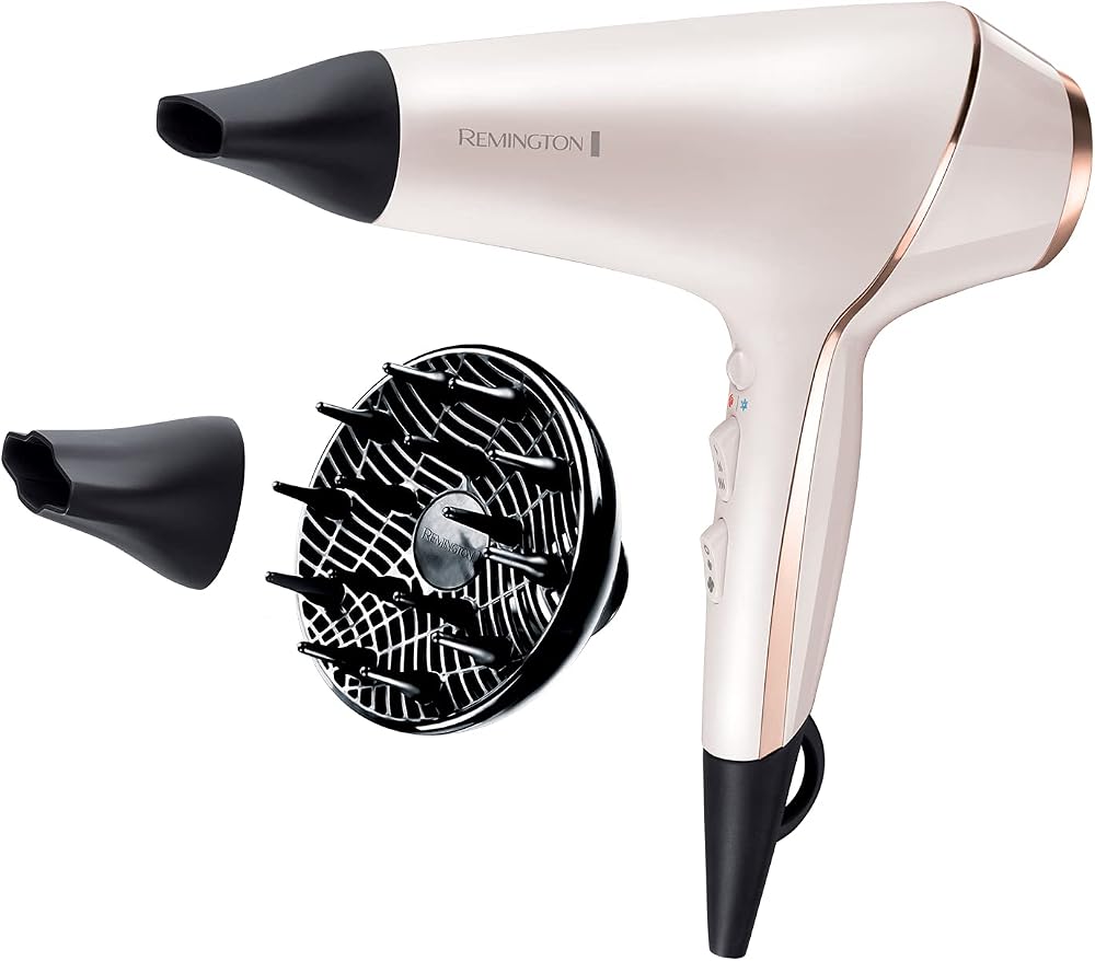 Remington PROluxe Hair Dryer OPTIheat 2400W Ionic Diffuser Concentrators AC9140
