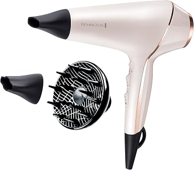 Remington PROluxe Hair Dryer OPTIheat 2400W Ionic Diffuser Concentrators AC9140