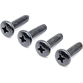 ReplacementScrews TV Stand Screws Compatible with Samsung 6003-001334 | (6003001334), M4XL14 OEM Compatible Replacement Screws, Black Plated, Metric Steel Screws, Pack of 4