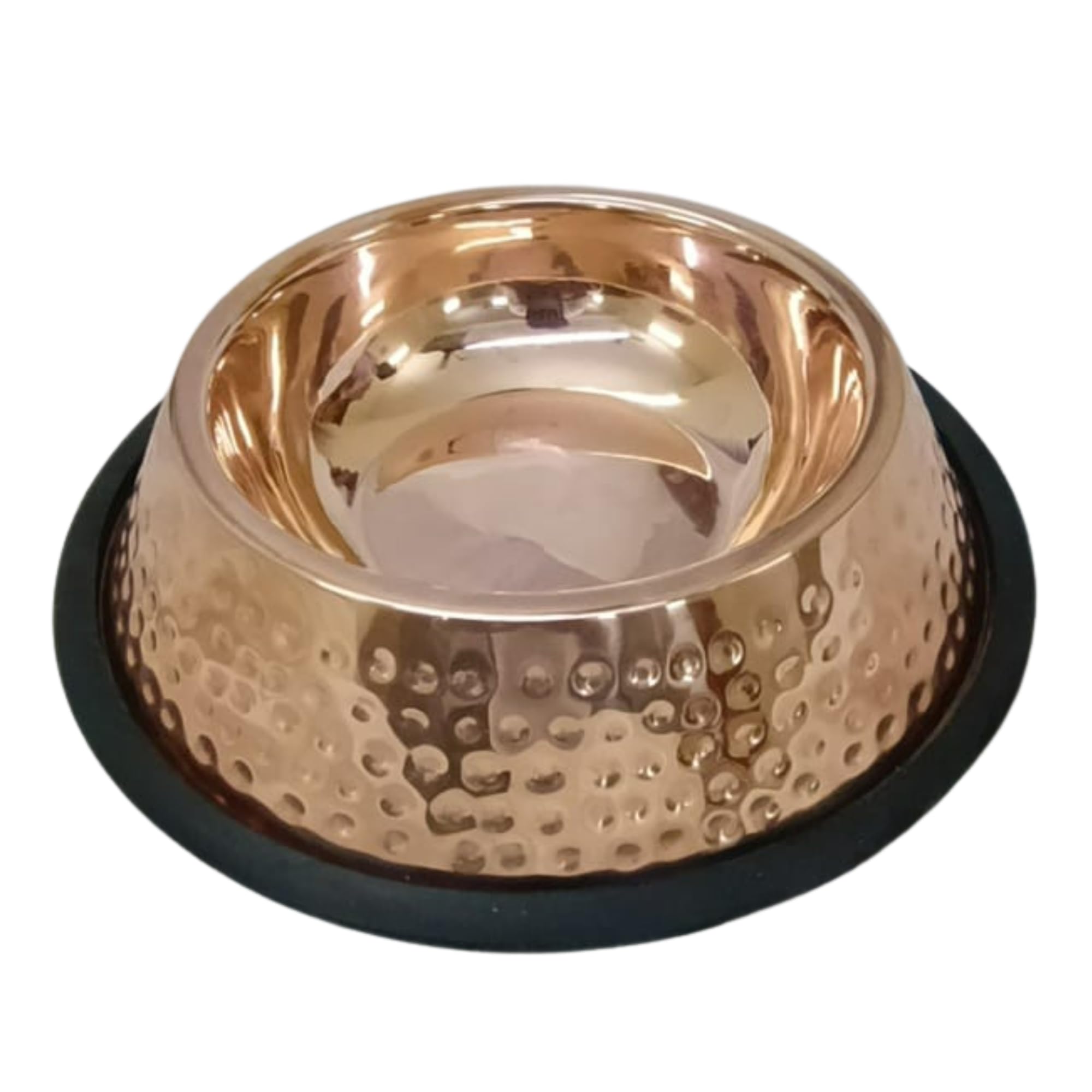Photo 1 of 100% Pure Copper Dog Bowl (Copper - Hammered)