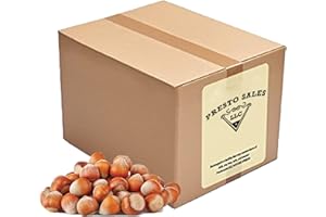 Presto Sales Filberts Hazelnuts Fresh off the tree Raw In Shell, Oregon, USA, fun to crack - 160 oz. (10 lbs.) Convenient Bag in a Box