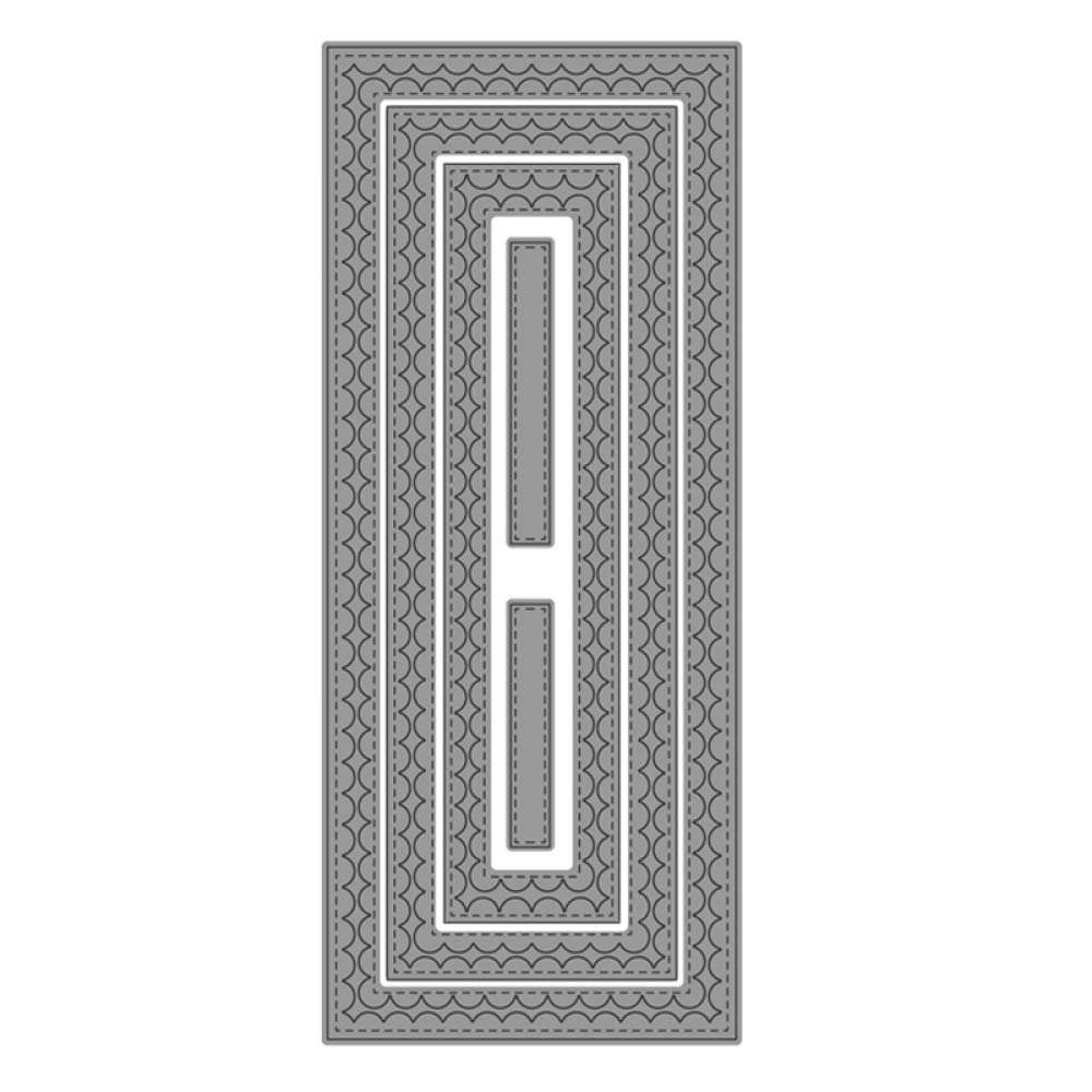 5PCS Rectangle Frame Cutting Dies for Card Making Embossed Rectangular Tag cut dies for Scrapbooking Crafing Handmade Crafts Stencil Metal Template Die cuts set Scrapbooking Supplies Photo Album Decor