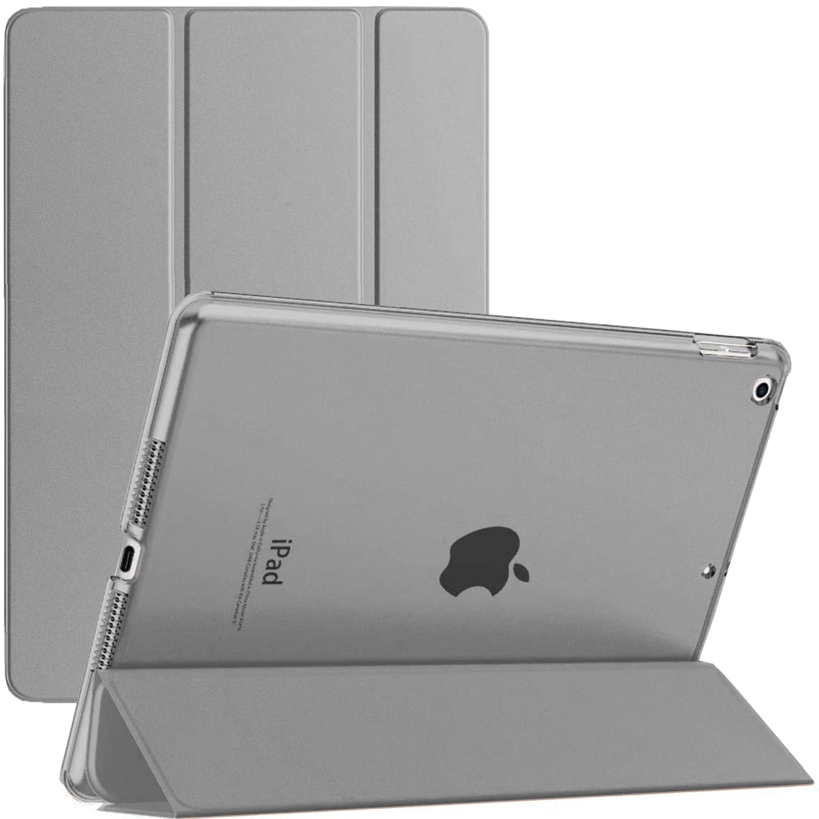 Smart Case for iPad Mini 1/2/3 (2012, 2013, 2014) A1432 A1454 A1455 A1491 A1490 A1489 A1600 A1599 Magnetic Stand Cover with Automatic Wake/Sleep (Grey)