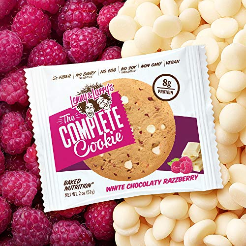 Lenny & Larry's The Complete Cookie, White Chocolate Razzberry, 4 Ounce Cookies - 12 Count, Soft Baked, Vegan and Non GMO Protein Cookies - Thumbnail 6