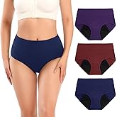 Molasus Incontinence Underwear for Women Absorbency Period Leakproof Panties