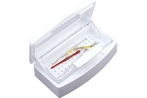 AOBOO Nail Tool Sterilizers Soaking Tray Box Cleaner For Nail Salon Scissors Eyelash Tweezers Nail Art Equipment Nail Manicure Tools Soaking Box