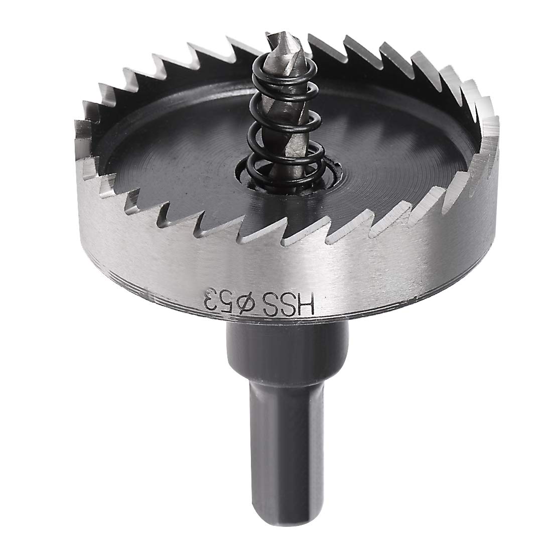 sourcingmap 53mm High Speed Steel HSS Drill Bit Hole Saw Cutter for Metal Alloy Wood