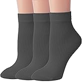 ViViKi Women Ankle Socks Super Soft Combed Cotton Casual Mesh Socks 3 Pairs