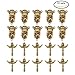 PandaHall 10 Sets Tibetan Style Rosary Cross and Center Miraculous Medal with Alloy Crucifix Cross Pendants and Oval Chandelier Links for Rosary Holy Beads Necklace Making Antique Golden