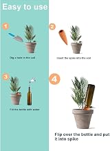 vensovo Terracotta Self Watering Spikes 10 Pcs Plant Watering Devices view 3