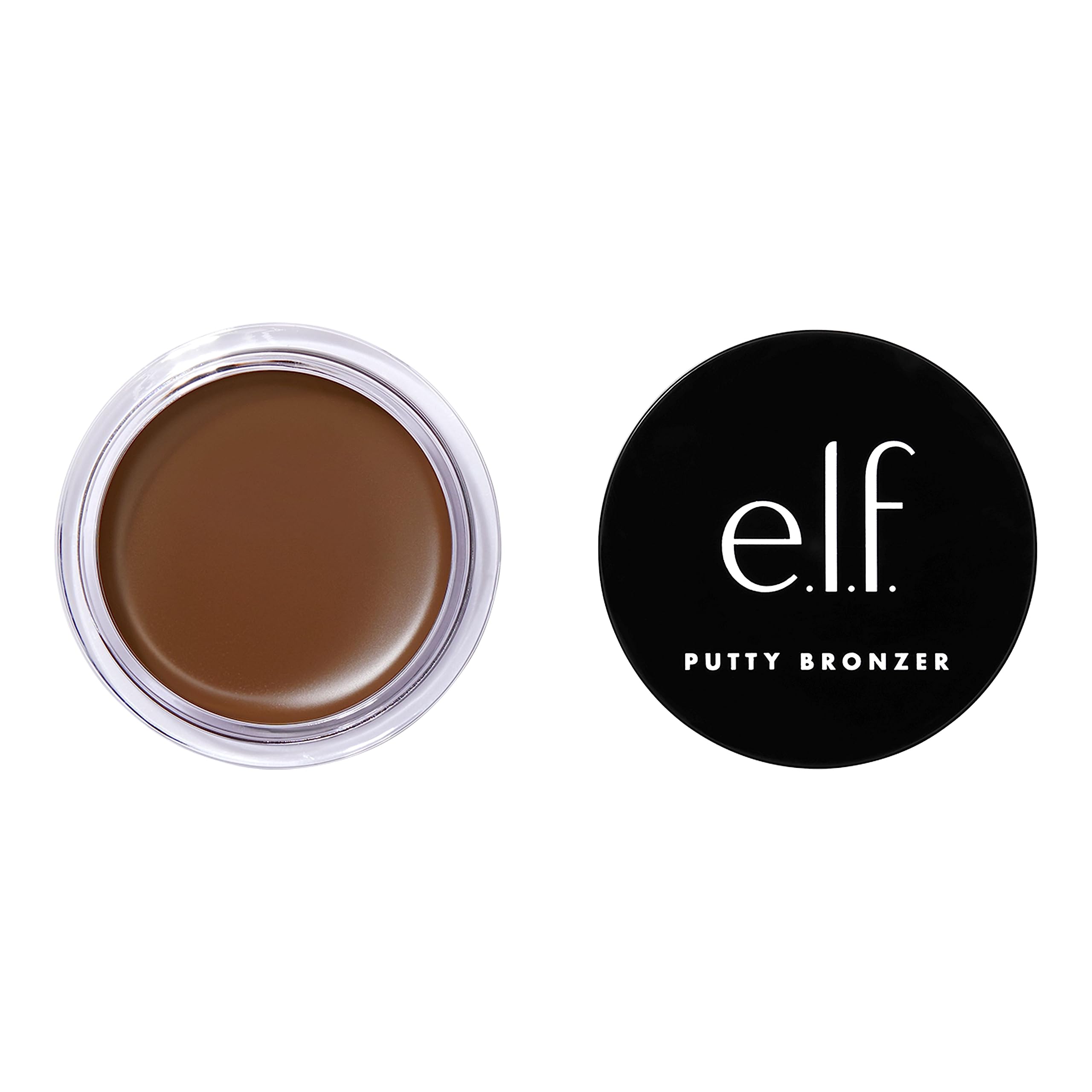 e.l.f. Putty Bronzer, Creamy & Highly Pigmented Formula, Creates a Long-Lasting Bronzed Glow, Infused with Argan Oil & Vitamin E, Sun Kissed, 0.35 Oz (10g)