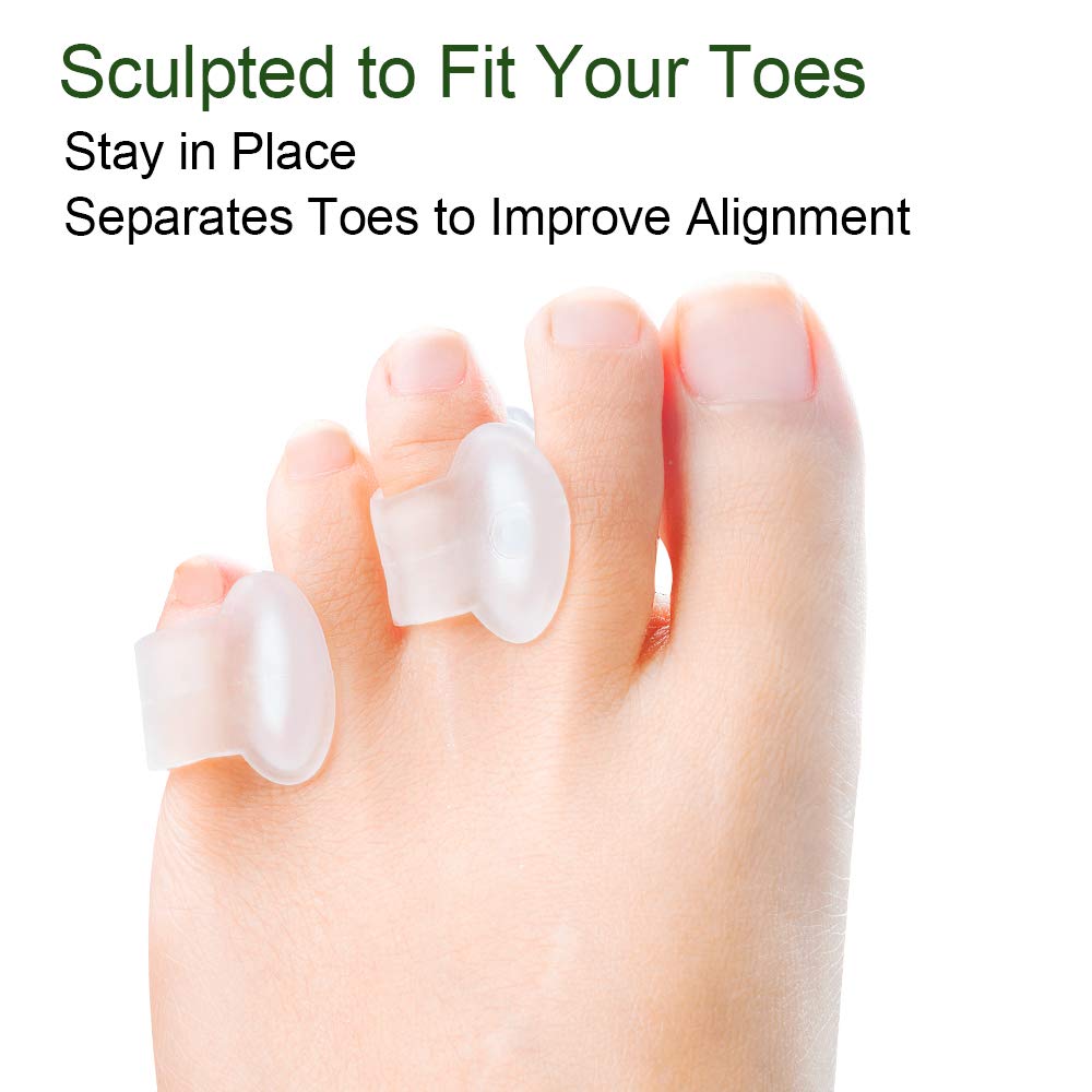 Welnove Gel Toe Separator, Pinky Toe Spacers, Little Toe Cushions - Image 5