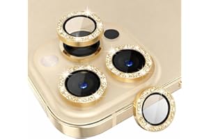 Compatible for Phone 16 Pro /16 Pro Max Camera Lens Protector Bling, 9H Tempered Glass Camera Cover Screen Protector