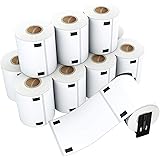 LabelChoice 4" x 6" Thermal Blank Shipping Labels Compatible Label Printers Brother DK-1241, Replacement Label (200 Labels/Ro