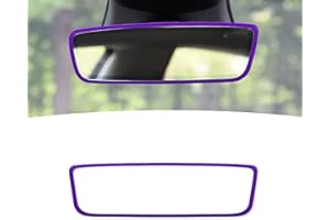 Lonuxi Car Rear View Mirror Protector Frame, Silicone Auto Rearview Edge Protection Cover Compatible with Model 3 and Y, Vehi
