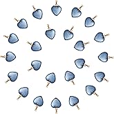 LUBINGSHINE 24pcs Heart Glass Pendants, Hearts Crystal Charms Pendant for Valentine's Day Necklace Bracelet Earrings Jewelry Making