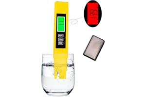Amacavix Multipurpose Water Tester for Pools, Fish Tanks & Home Use - Dual Color Screen (Green=Clean), Measures TDS, EC, Temp in °F/°C, Easy-Read Display