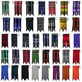 AAR Products Kilt Flashes with Heavy Buckle Elastic Adjusters Fit, We Have More Then Tartans Kilt Flashes