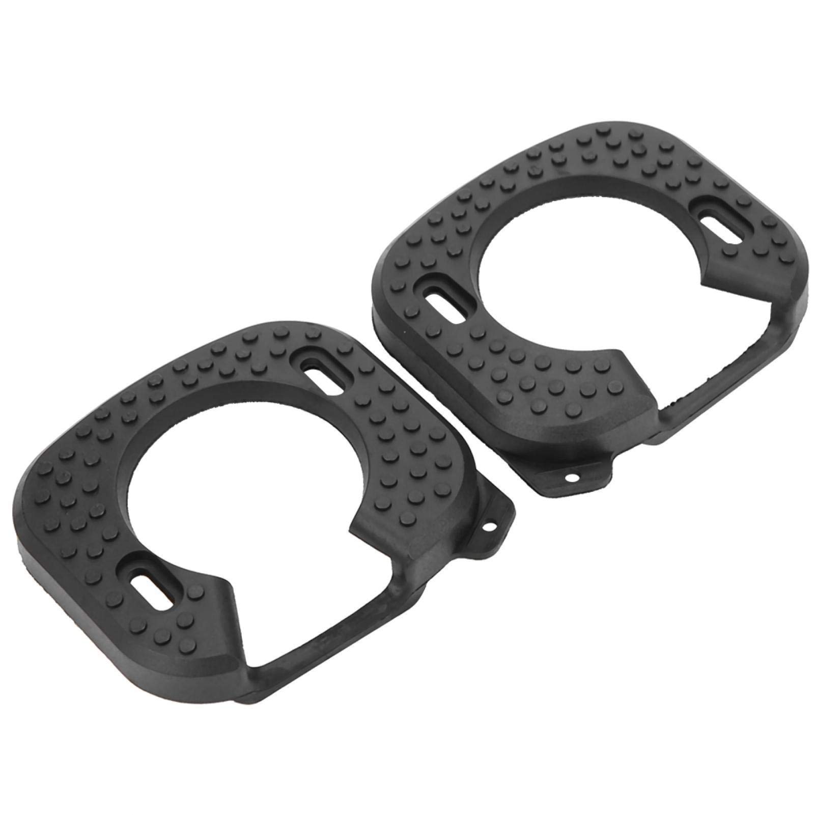 Kuuleyn 2Pcs Road Bike Shoe Cleats, Rubber Cycling Pedal Cleat Cover Bicycle Accessory with 4 Screws Fit for Speedplay Zero, Light Action Outdoor Activities