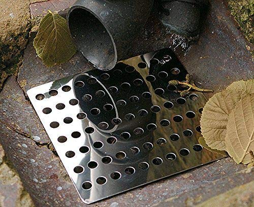 Drain Guard Drain Cover Leaf gutter guards for leaves Stainless Steel 6x6" (1)
