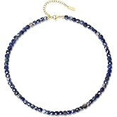 COAI Simple Beaded Necklace, Healing Crystal Necklace for Women