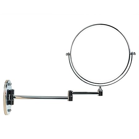 TUKA Kosmetikspiegel Wandspiegel 10 Fach Vergrößerung, 8 inch Schminkspiegel Wandmontage mit/ohne Bohren, 360° drehbar Badzim