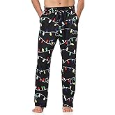 MERIABNY Mens Christmas Pajama Pants Holiday Pajamas for Lounging Sleeping Party